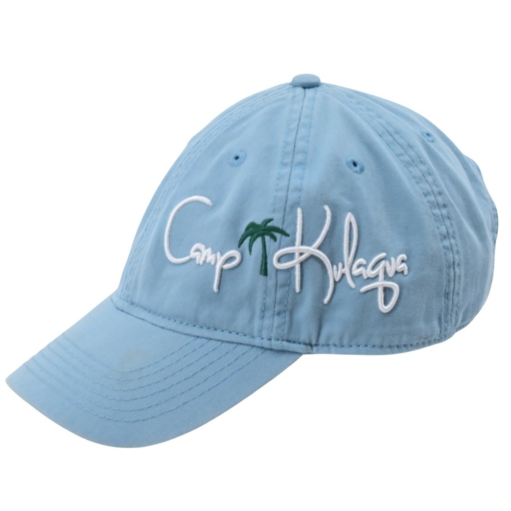 Legacy 92 Camp Kulaga Blue Cotton Baseball Cap Dad Hat Preppy Activewear Relaxed